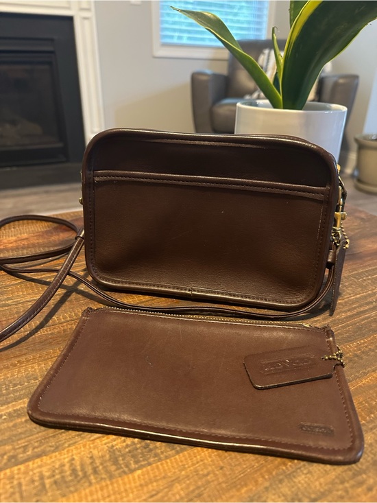 Coach Other - Vintage Coach Carnival 9925 Mahogany Leather Crossbody Bag 1996
